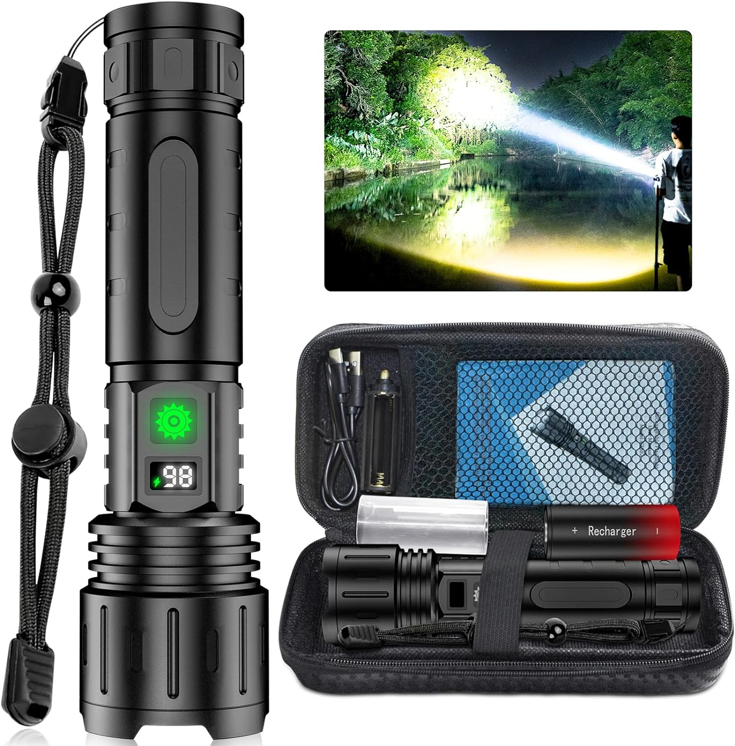 Super Powerful LED Torch - OutfitLondon