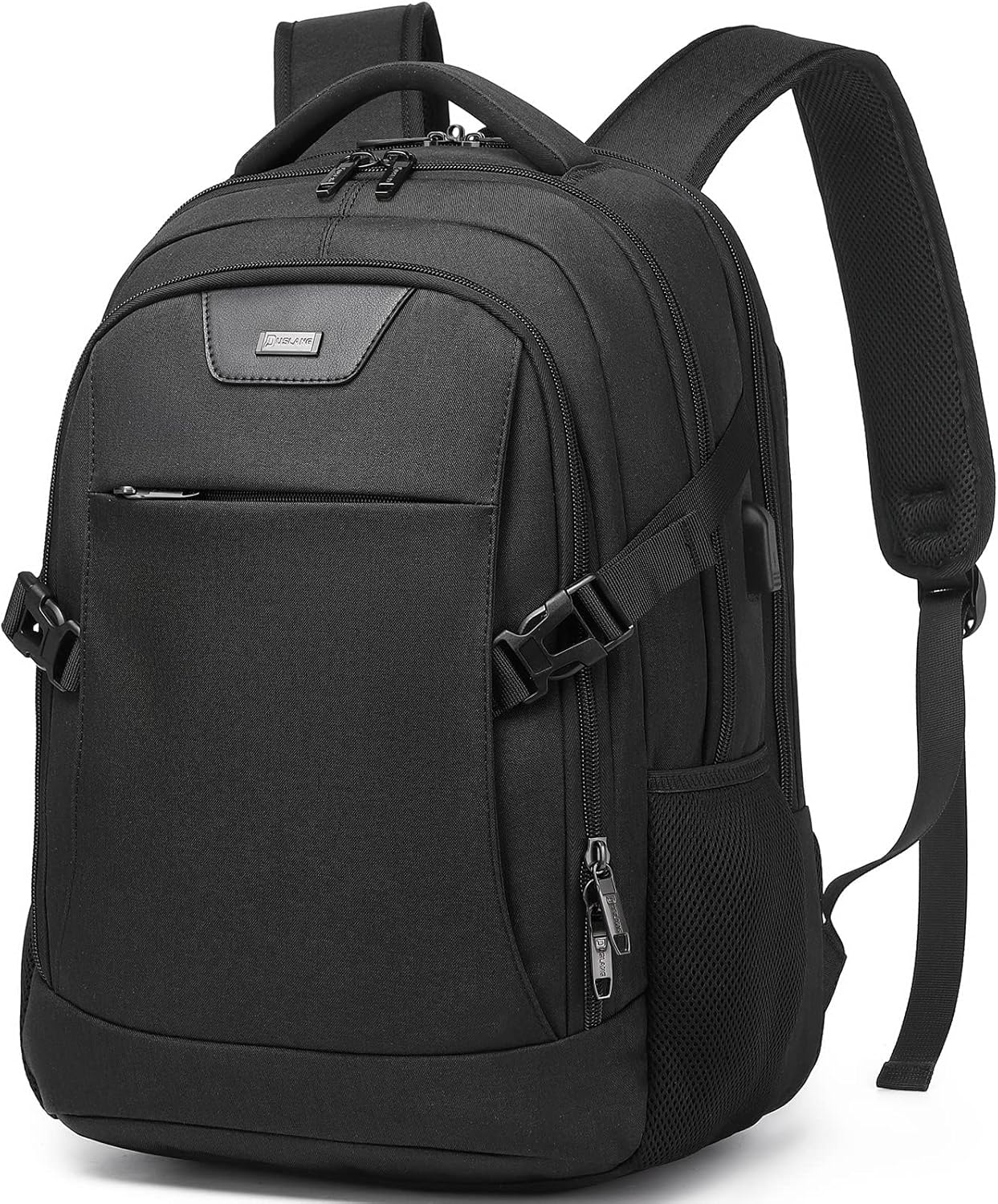 Durable Commuter Laptop Bag with USB Charger & Multiple Pockets
