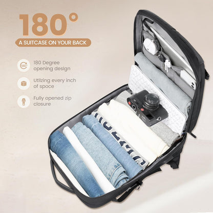 Large Water Resistant Travel Backpack with Laptop Compartment