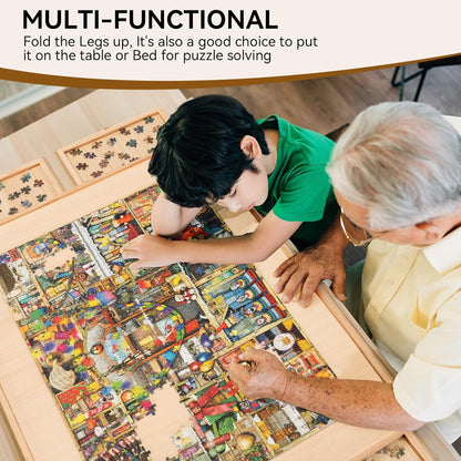 Compact Jigsaw Table with Storage