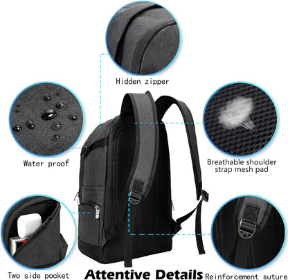 Compact 15.6 Business Laptop Backpack with Multiple Pockets