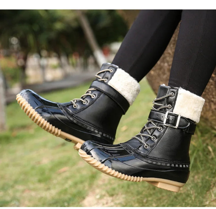 Warm Waterproof Women's Winter Snow Boots - OutfitLondon