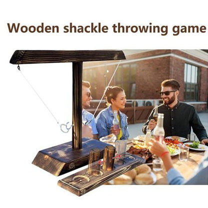 HOOKS Ring Toss And Shot Ladder - Burned