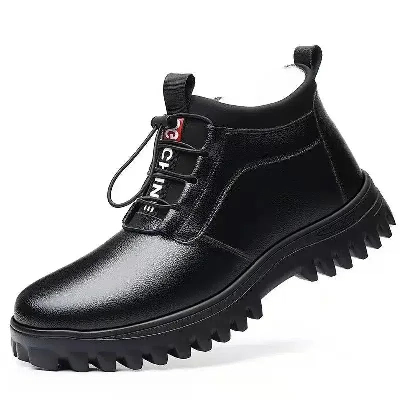 Comfortable Ankle Boots with Faux Fur Insulation - OutfitLondon