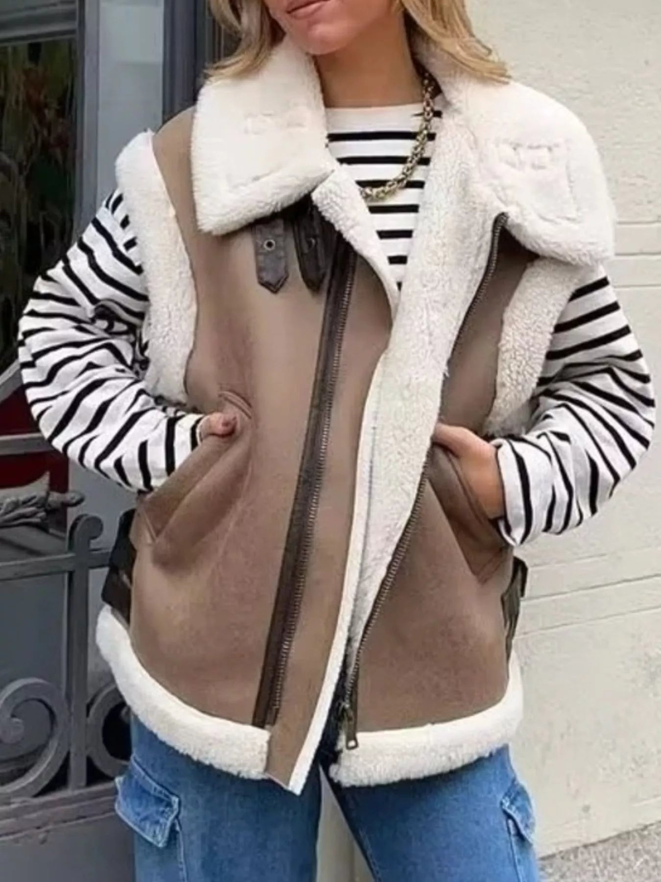 Warm Padded Down Vest Coat