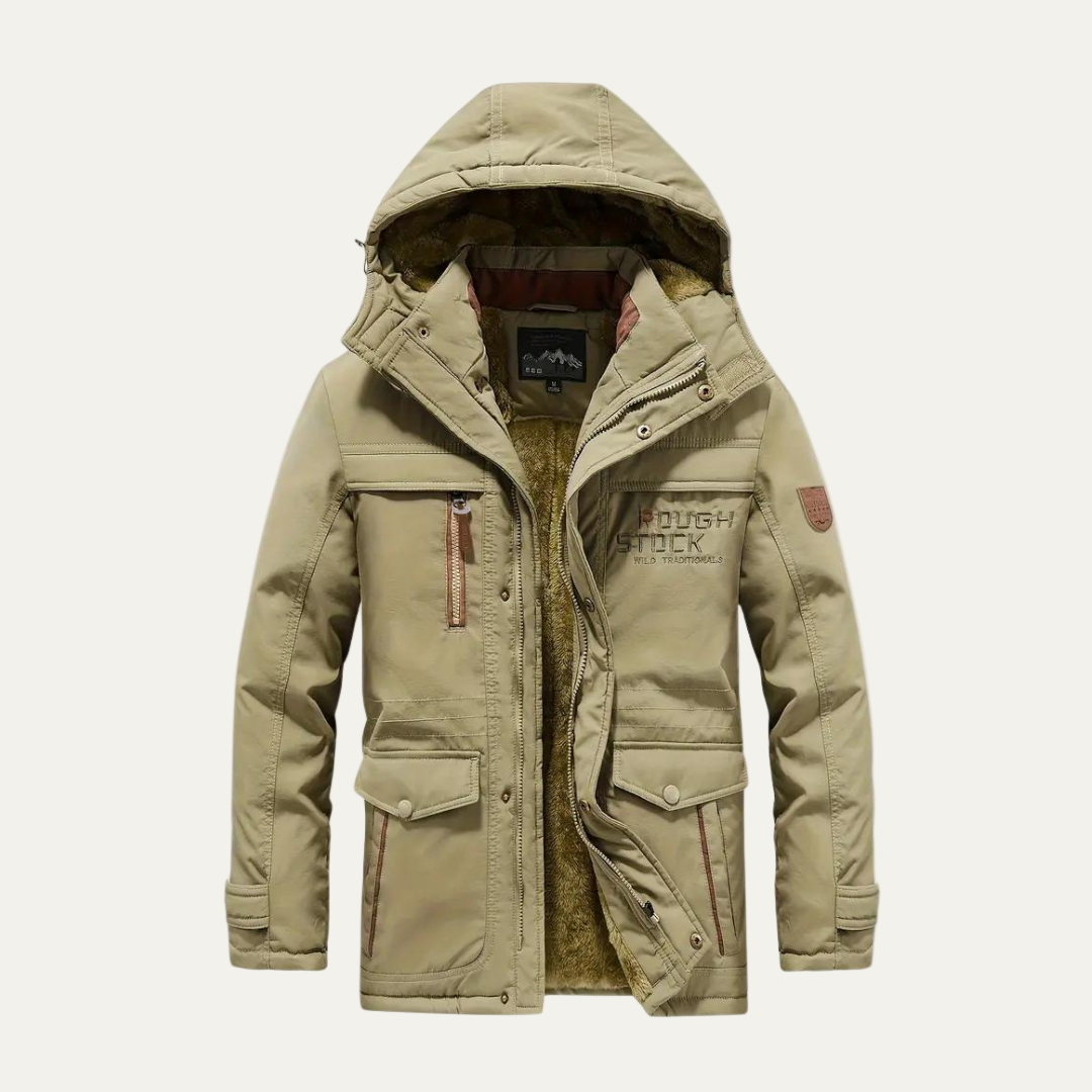 Waterproof Men's Insulated Winter Parka Jacket