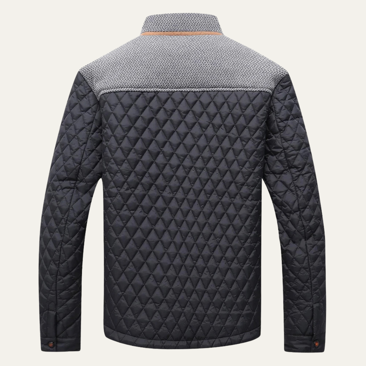 Slim Fit Men's Padded Quilted Bomber Coat