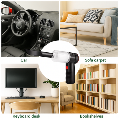 Most Powerful Cordless Car Vacuum Cleaner – 95000Pa Suction & Brushless Motor