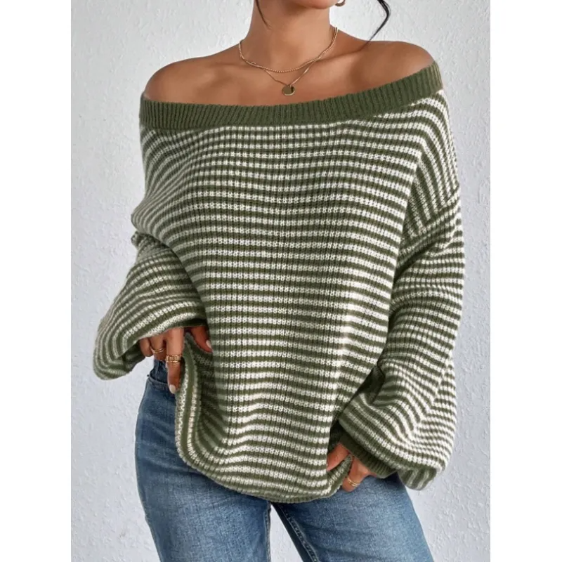 Chic Off The Shoulder Knit Sweater