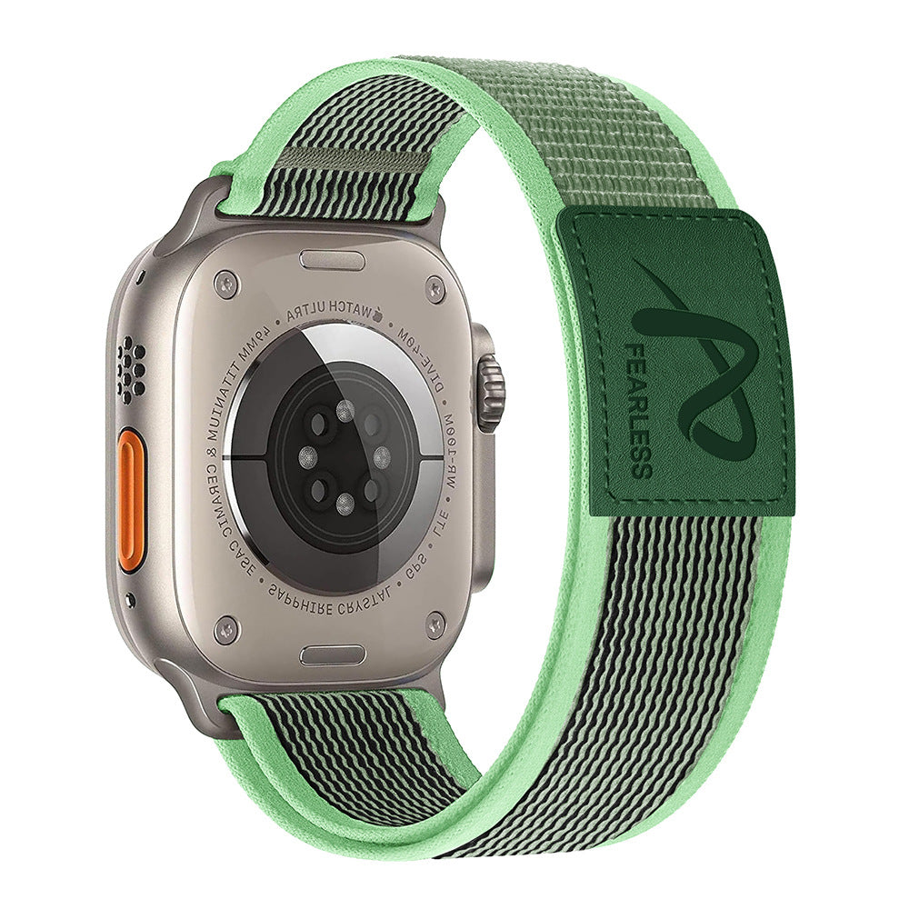 Strong Adjustable Strap for Apple Watch with Leather Accent