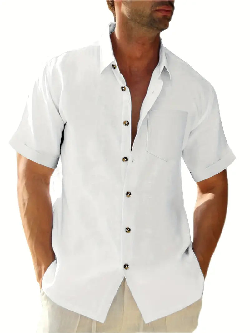 Men's Classic Casual Short Sleeve Shirt