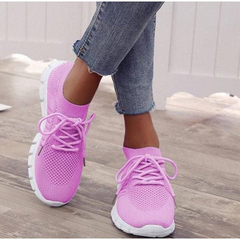 Women Light Mesh Breathable Slip-on Orthopedic Sneaker Shoes