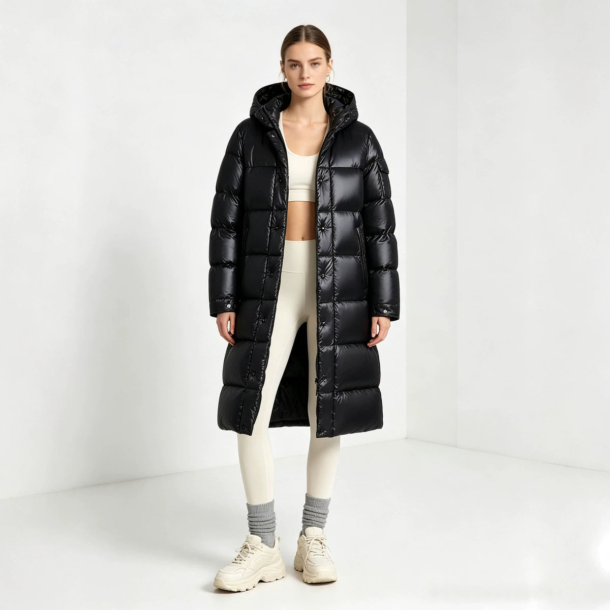 Women's Casual Hooded Puffer Winter Parka
