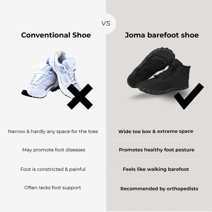 Hikng Walk Shoes Orthopedic Thermal Barefoot Shoes for Autumn & Winter