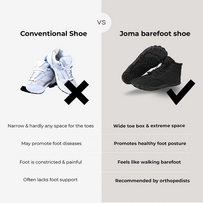 Hikng Walk Shoes Orthopedic Thermal Barefoot Shoes for Autumn & Winter