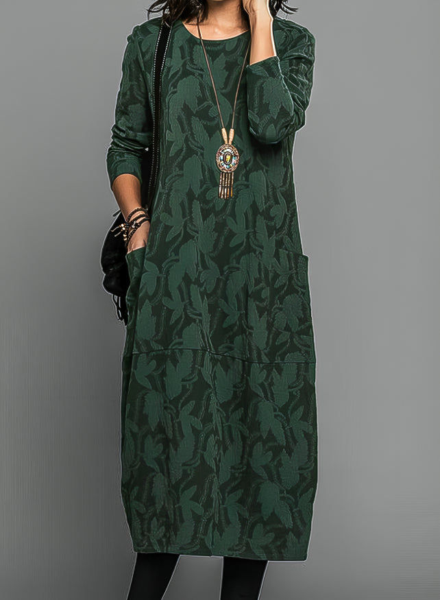 Elegant Long Sleeve Women's Dress - OutfitLondon