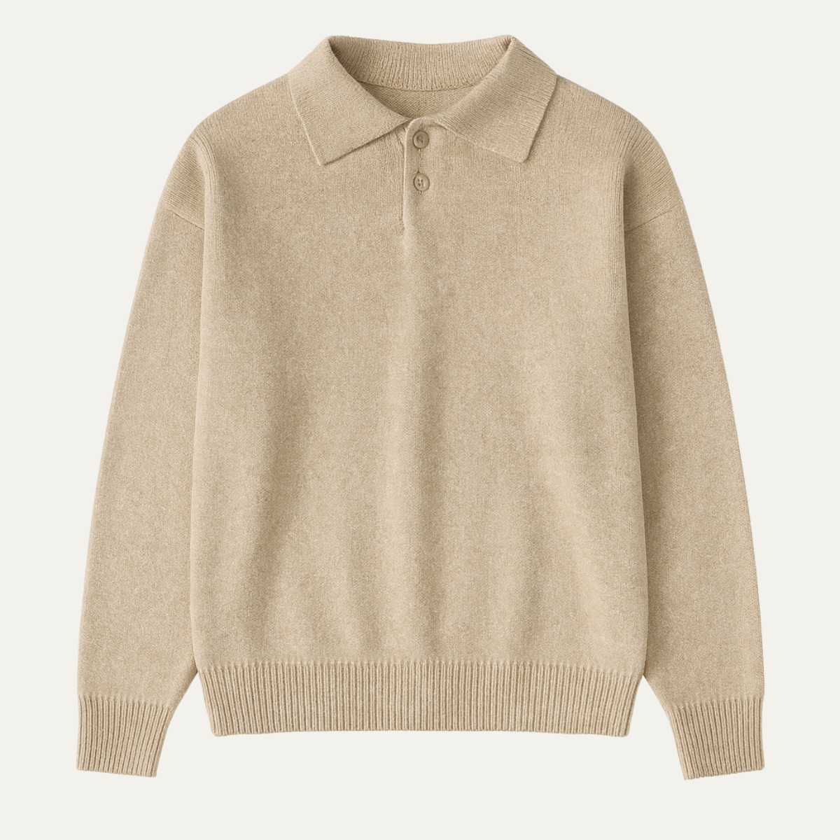Classic Men's Wool Polo Neck Sweater - OutfitLondon