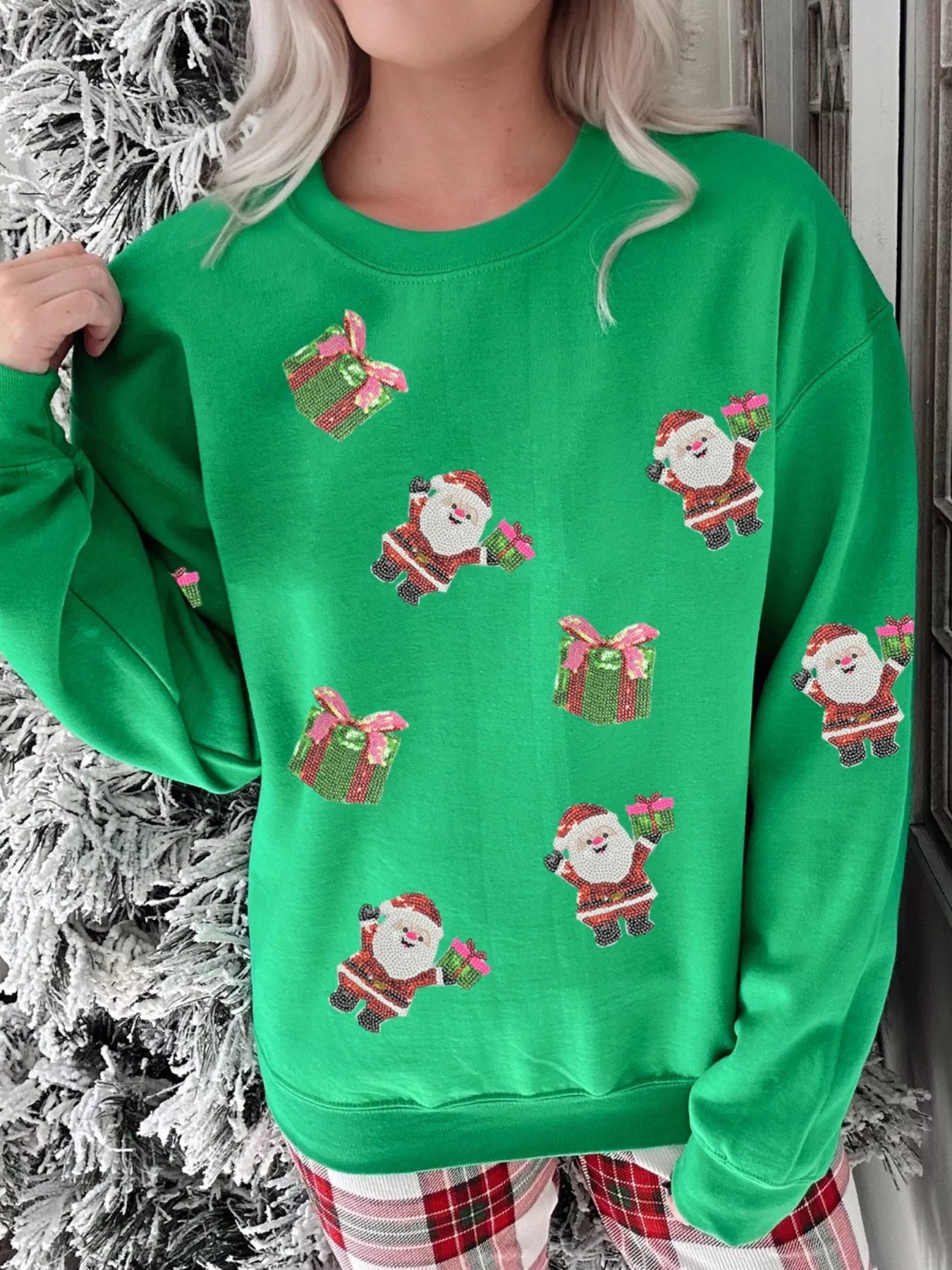 Merry Festive Graphic Xmas Sweatshirt - OutfitLondon