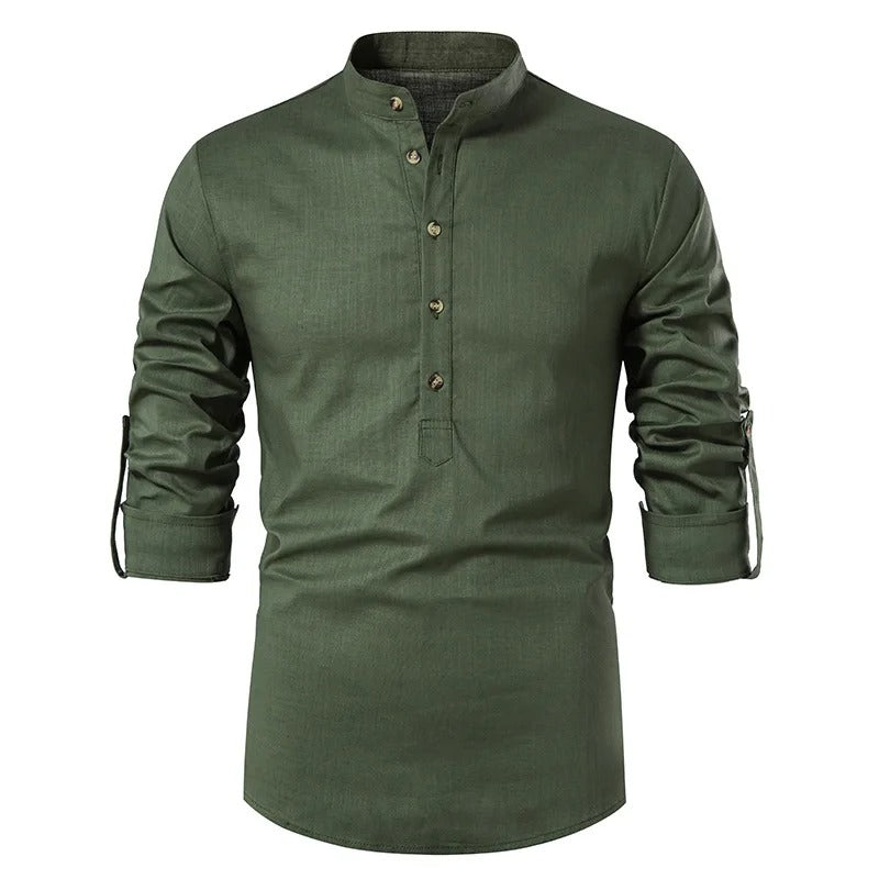 Timeless Cotton Shirt with Classic Collar