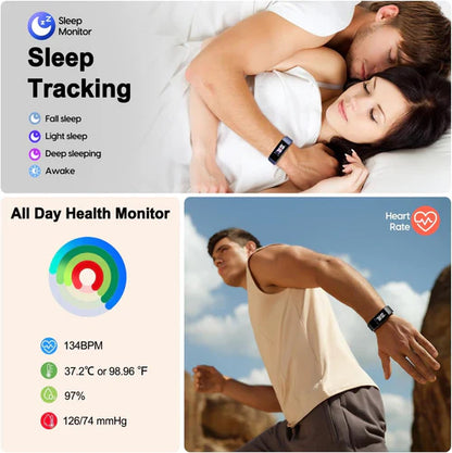 Blood Pressure and Heart Rate Monitor Smart Watch