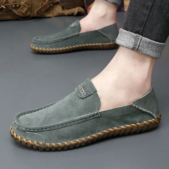 Men's Suede Loafers - Comfortable Slip-on Casual Shoes
