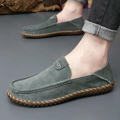 Men's Suede Loafers - Comfortable Slip-on Casual Shoes