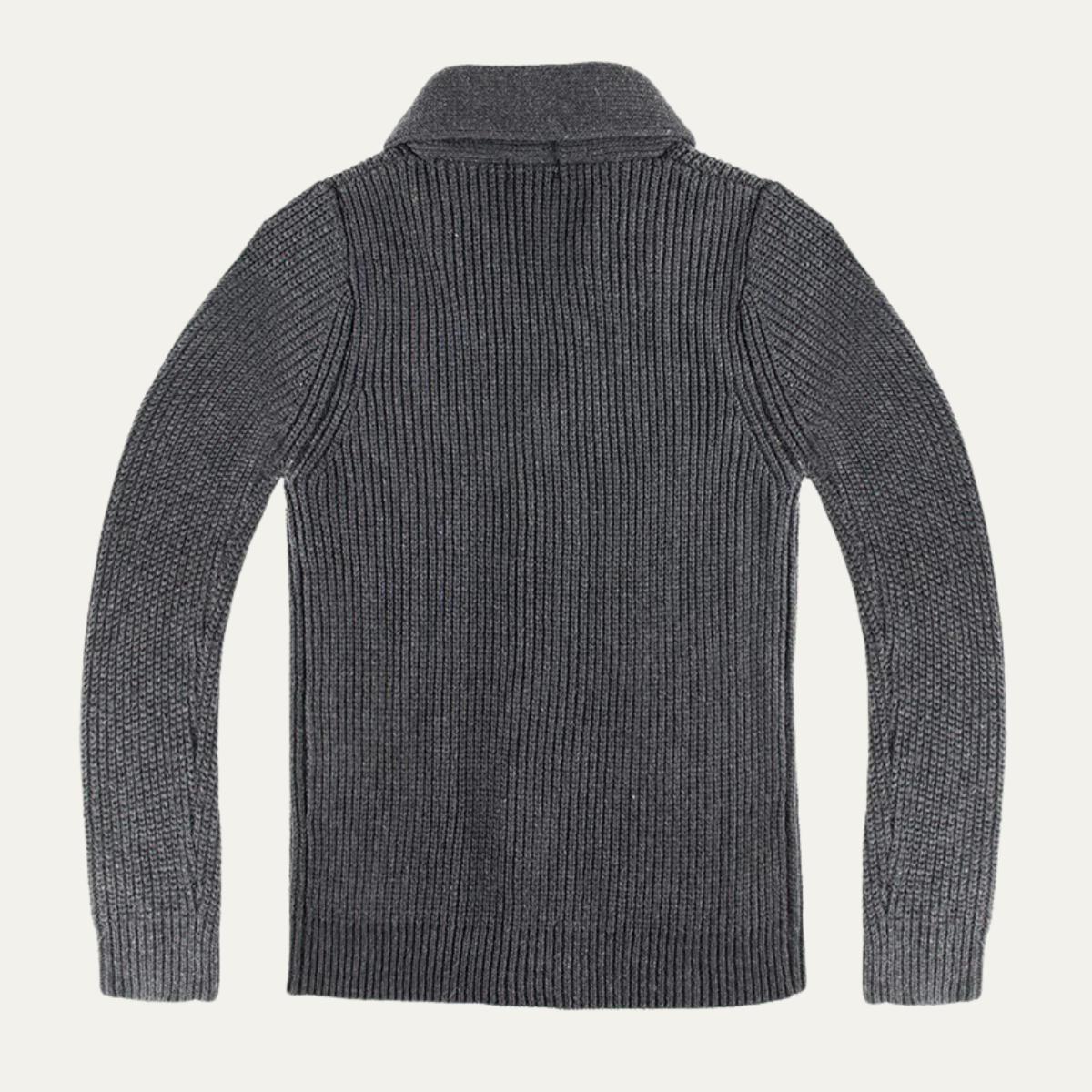 Cozy Men's Thick Knit Shawl Neck Winter Cardigan