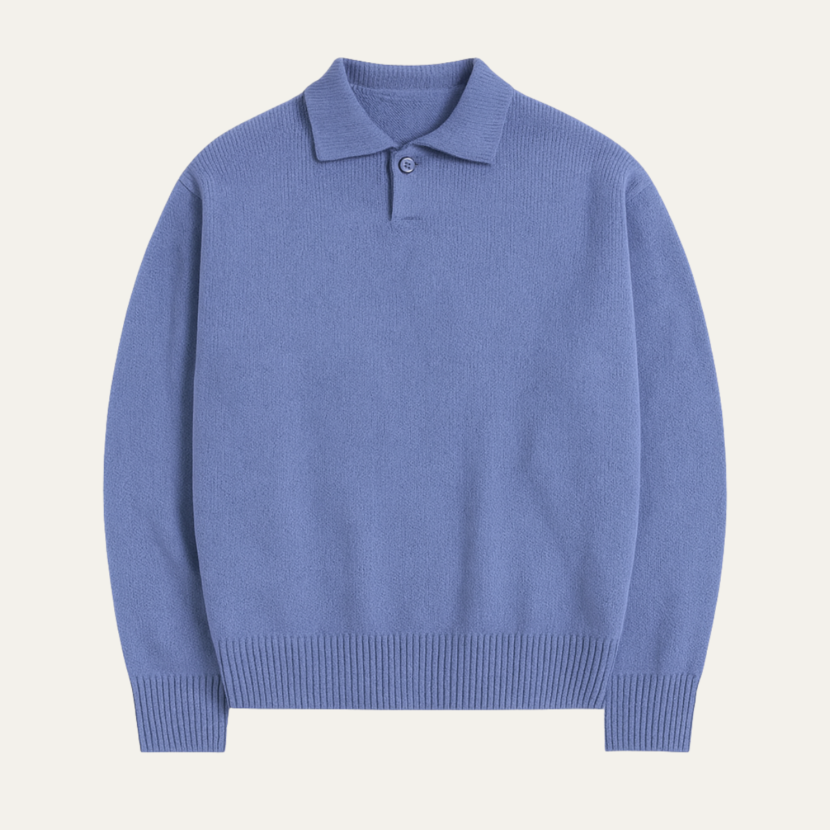 Classic Men's Wool Polo Neck Sweater