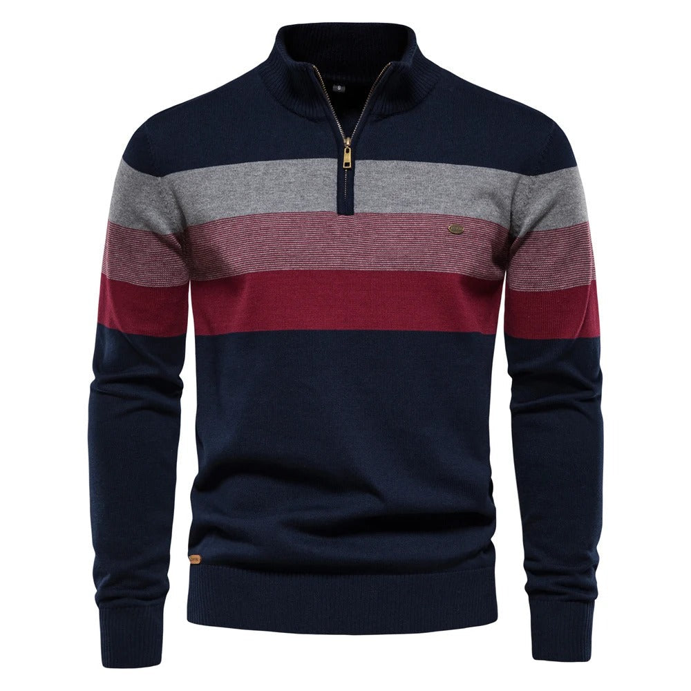 Timeless Stripe Crew Neck Sweater - OutfitLondon