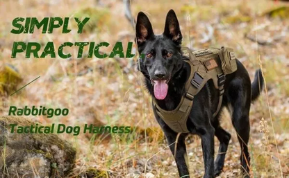 Military No-Pull Tactical Dog Harness Vest