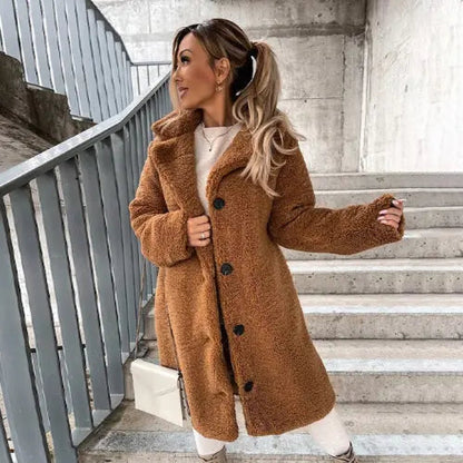 Warm Women's Down Longline Winter Coat