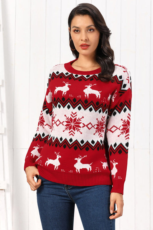 Merry Christmas Crew Neck Winter Sweater - OutfitLondon