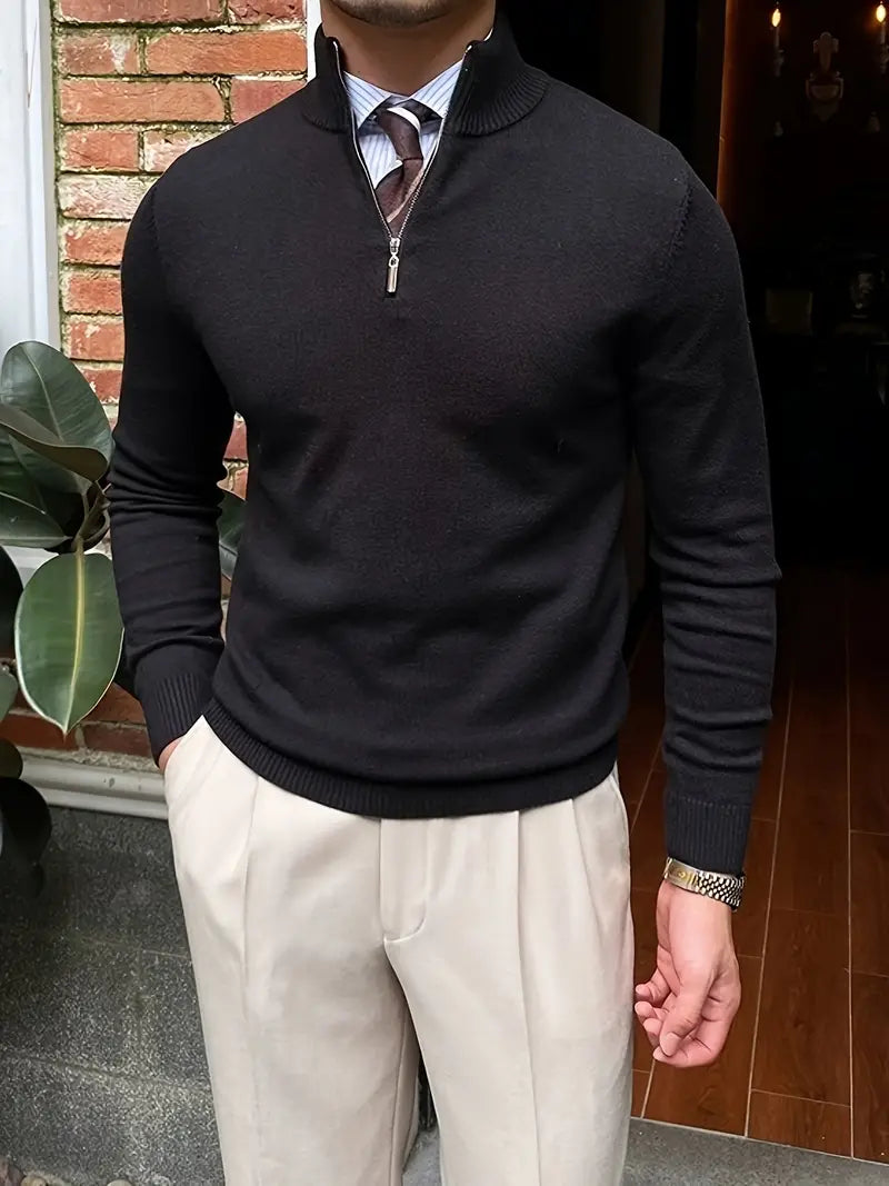 Cozy Mens Cable Knit Sweater - OutfitLondon