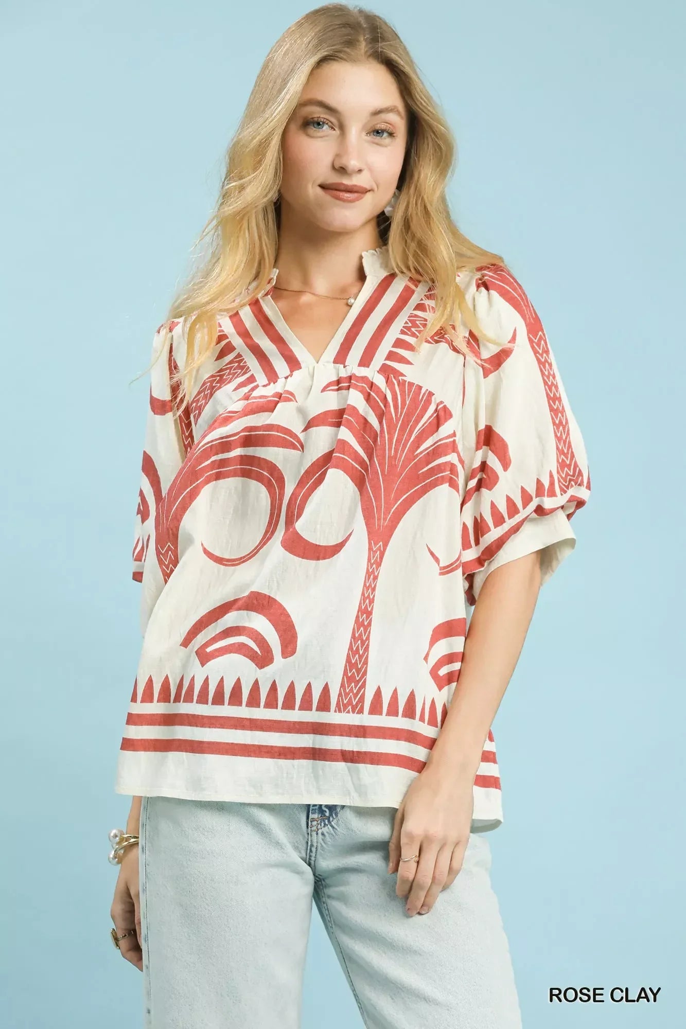Summer Floral Short Sleeve Ladies Top - OutfitLondon
