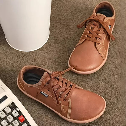 Zero Drop Leather Shoes Barefoot Sneakers