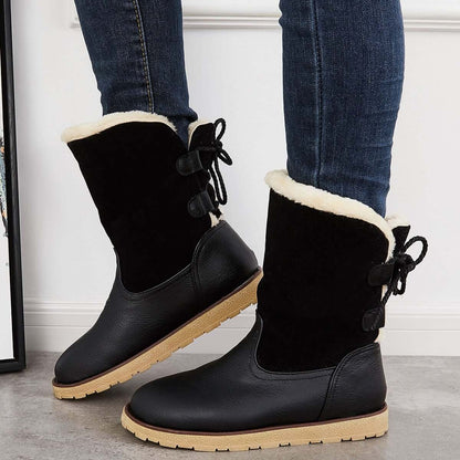 Non Slip Waterproof Snow Anke Boots Warm Fur Lined Booties