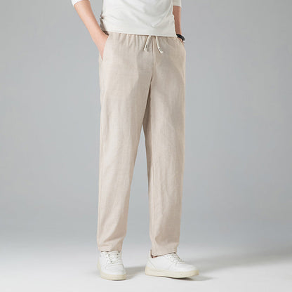 Men's Casual Lightweight Drawstring Summer Trousers