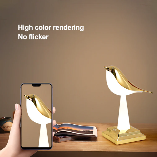 Aromatherapy Magpie Table Lamp - Dimmable Touch Rechargeable RGB Night Light