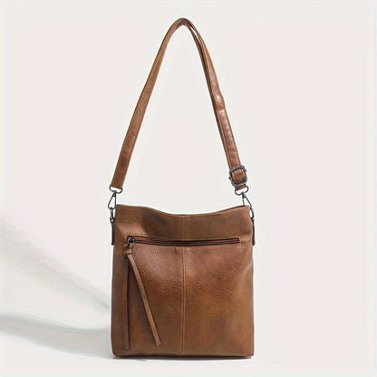 Chic Mini Crossbody Purse with Tassel and Silver Buckle