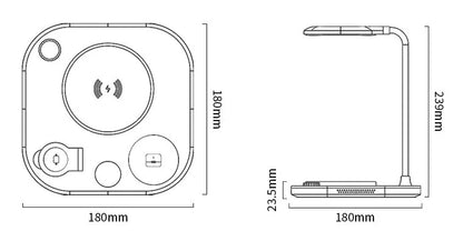 3 In 1 Wireless Charger Lamp