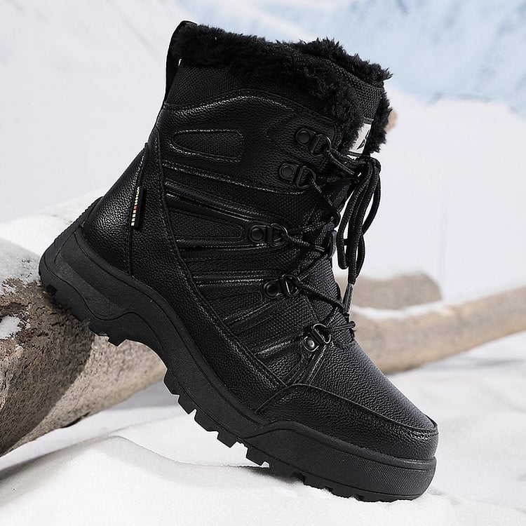Warm Fuzzy Lace Up Ankle Boots for Women