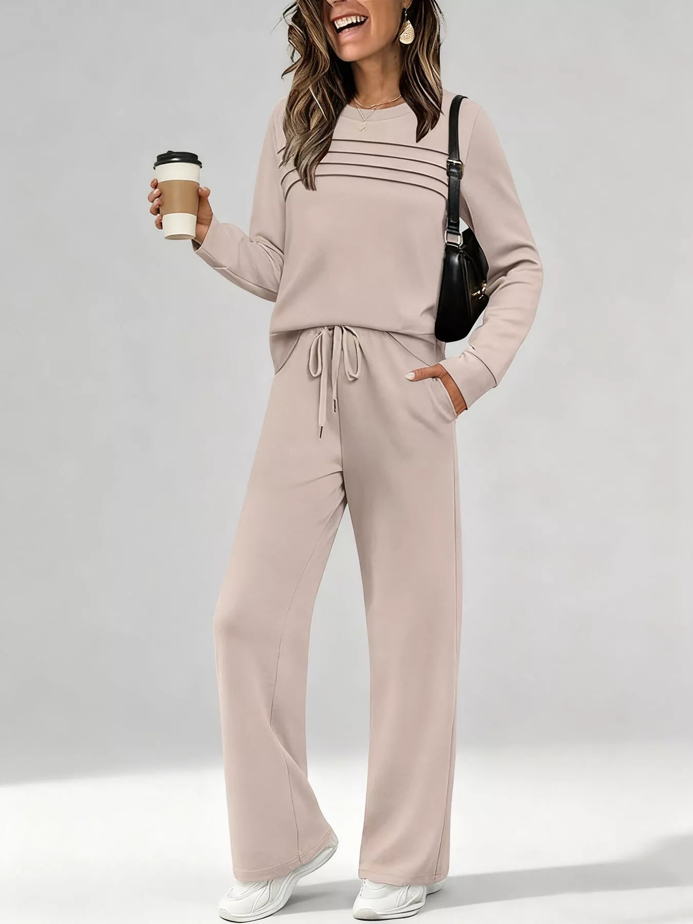 Soft Cozy Loungewear Top and Pants Set