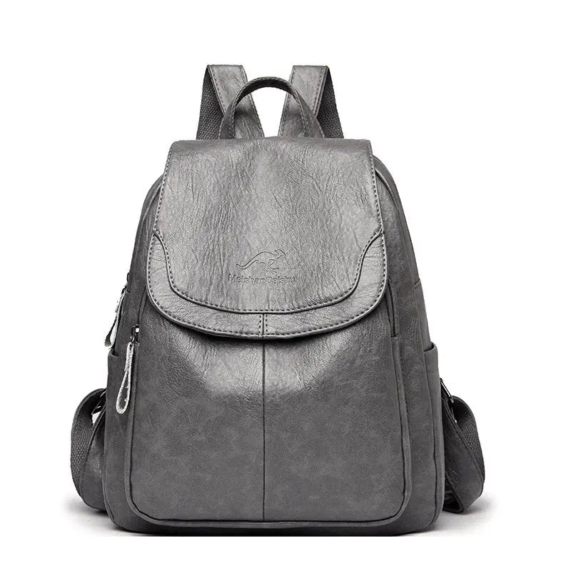 Sleek Zip Top Backpack for Ladies