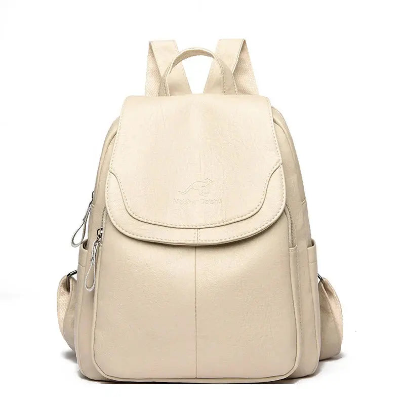 Sleek Zip Top Backpack for Ladies
