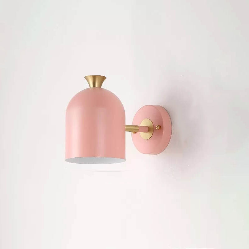 Thin Brushed Steel Round Wall Light Fixture - OutfitLondon