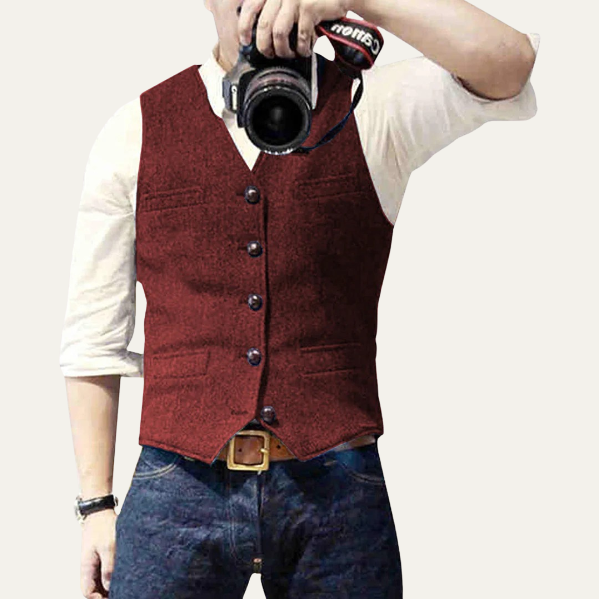 Classic Men's Quilted Waistcoat Vest