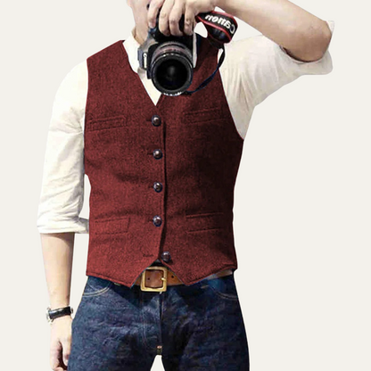 Classic Men's Quilted Waistcoat Vest