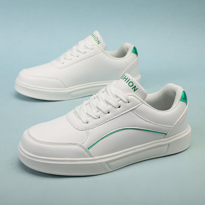 Orthopedic PU Leather Accent Sneakers