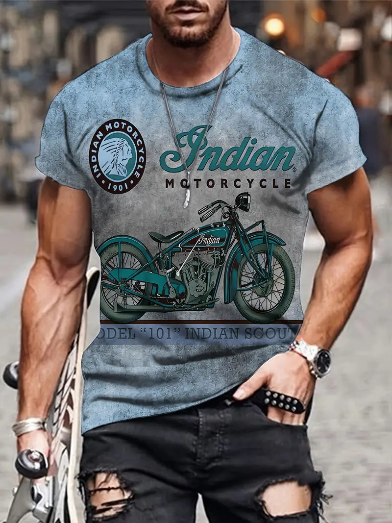 Classic Vintage Style Men's Graphic T-Shirt