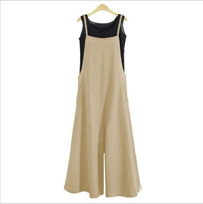 Women's Warm Weather Sleeveless Romper with Pockets